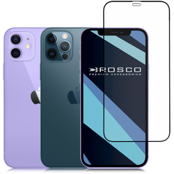 Защитное стекло ROSCO для Apple iPhone 12;Apple iPhone 12 Pro оптом (арт. IP12(12PRO)-FSP-GLASS-BLACK)