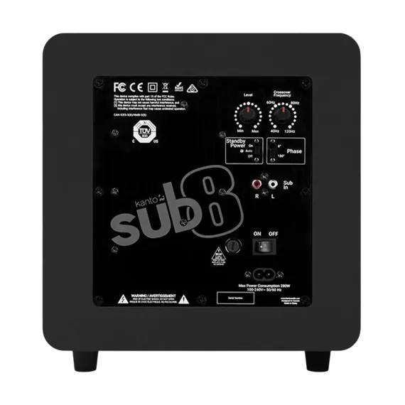 Kanto Sub8 Matte Black
