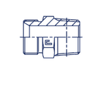 Штуцер FC BSP 1/2 - NPT 3/4