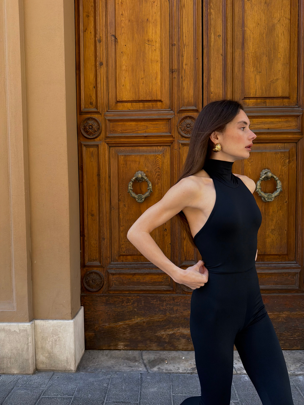 Комбинезон long jumpsuit black