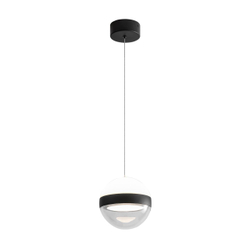 5075/9L L-VISION ODL24 355 черный/прозрачн./молочный/металл/акрил Подвес LED 9W 4000K 480лм RONI
