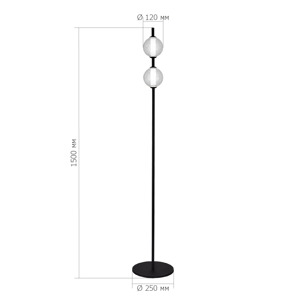 Светильник напольный PEEK LED 17W 3000K