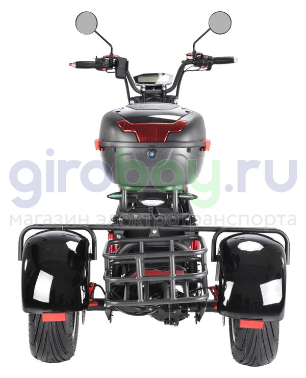 Электроскутер WHITE SIBERIA PRO TRIKE 3000W (Черный)