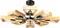 Потолочная люстра Brussels A8030PL-8BK Arte Lamp