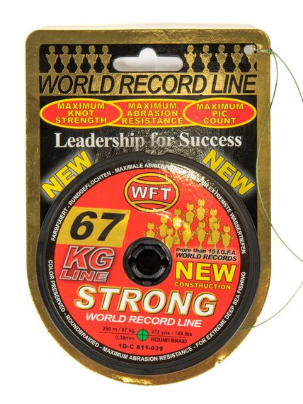 Леска плетёная WFT KG STRONG Green 250 м, 0,39 мм
