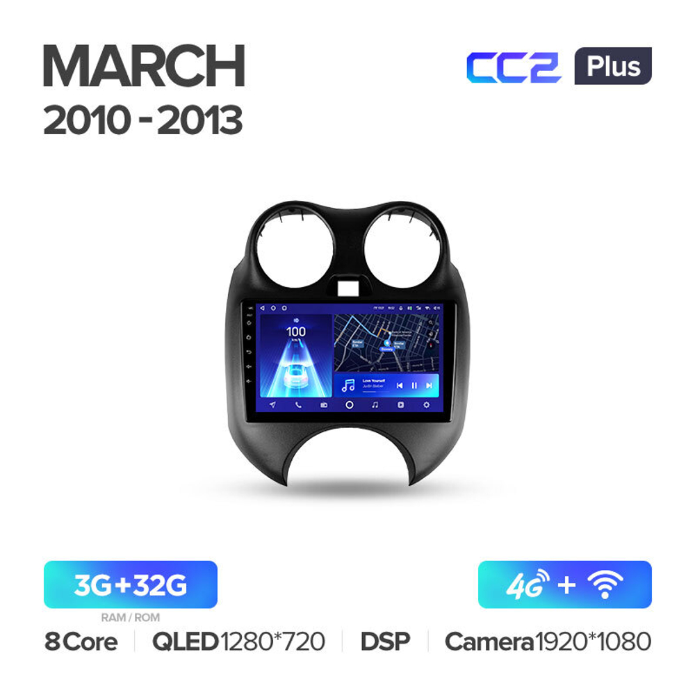 Teyes CC2 Plus 9" для Nissan March 2010-2013
