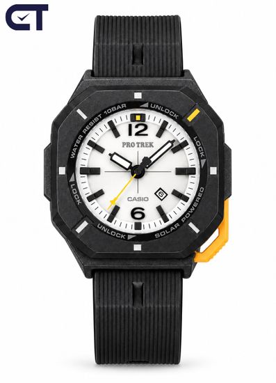 CASIO PRJ-01-1DR PRO TREK мужские наручные часы — компактная аналоговая PRO TREK с солнечным питанием