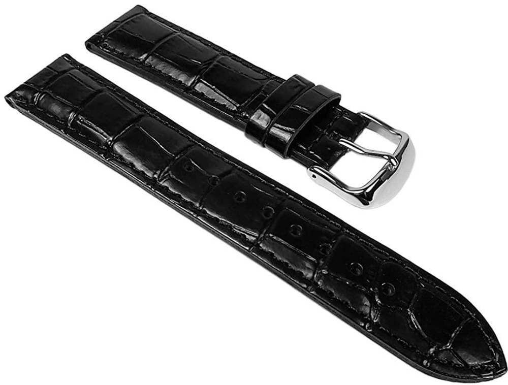 Ремешок кожаный  для наручных часов CASIO EFR-527L-1A (10441977) черный