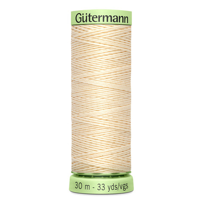 Нить Top Stitch 30/30 м для декоративной отстрочки, Gutermann, 414 св.кремово-бежевый