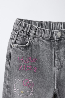 ZARA ДЖИНСЫ "HELLO KITTY", СЕРЫЙ