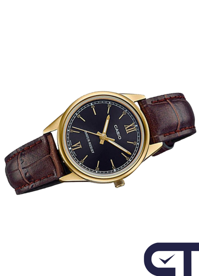 Casio LTP-V005GL-1B2 — женские часы с кожаным ремешком