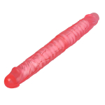Розовый двусторонний гнущийся фаллоимитатор 36см Baile BW-010011G