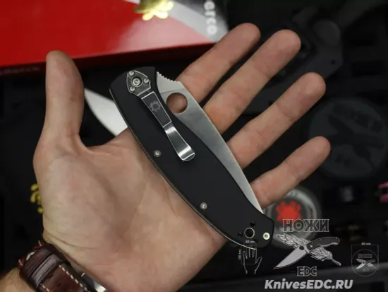 Нож складной Spyderco Resilience C142GP c клинком из стали 8Cr13MoV, рукоять G10