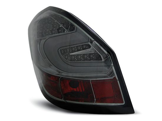 Задние фонари Skoda Fabia 2 smoke led bar