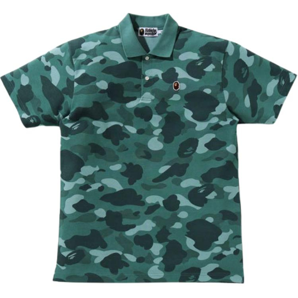 A Bathing Ape Bathing Ape Head Series Polo Shirt зеленый