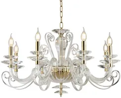 Подвесная люстра 8570 8578/C gold polished Newport