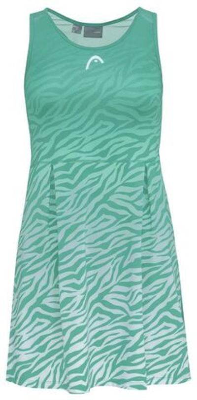 Теннисное платье Head Spirit Dress W - nile green/print vision