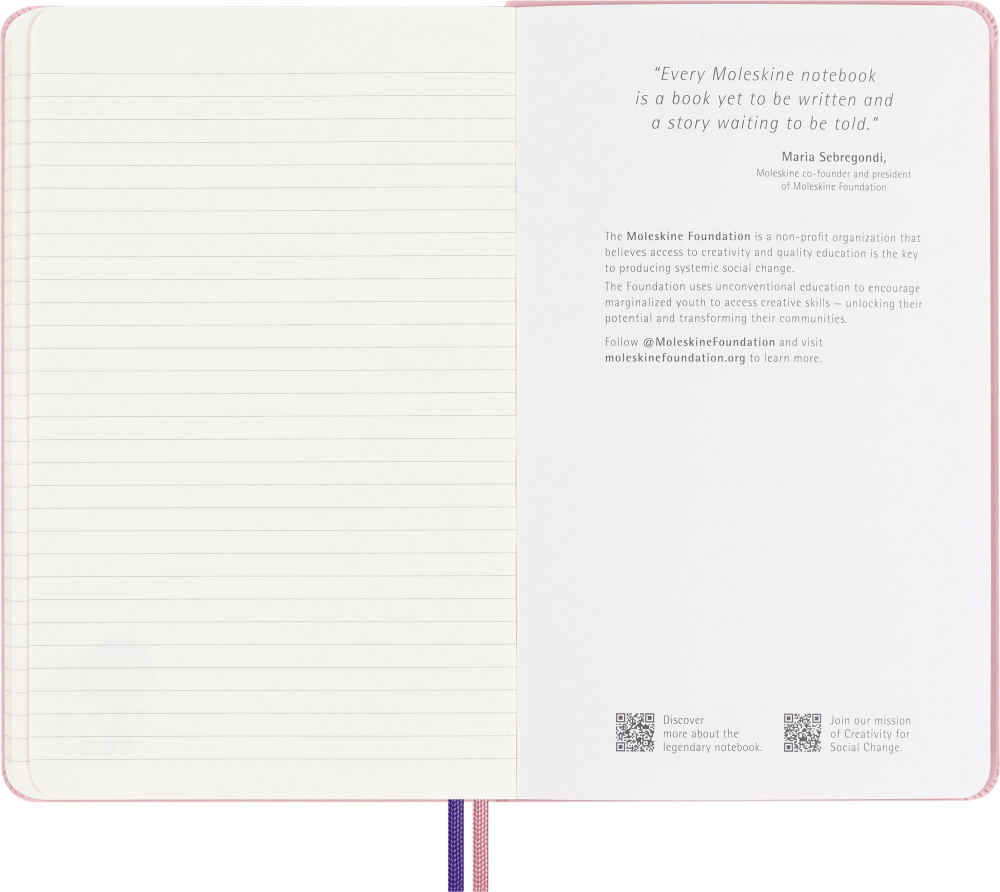 Блокнот Moleskine LE Sakura Large 130х210 мм текстиль 176 стр линейка Momoko Sakura (LESU07QP060NB)