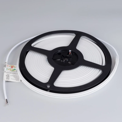 Лента герметичная MOONLIGHT-SIDE-A168-4x10mm 24V Blue (7.2 W/m, IP65, 5m, wire x2) (Arlight, Вывод прямой, 3 года)