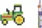 Marioinex Конструктор Mıcro Waffle "Tractor" (150 деталей)