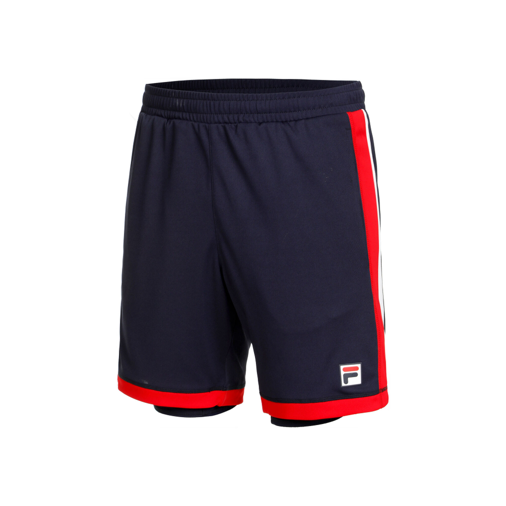 Мужские теннисные шорты Fila Fabio Shorts Men - Dark Blue, Red