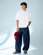 Мужская плотная футболка boxy fit - BERSHKA