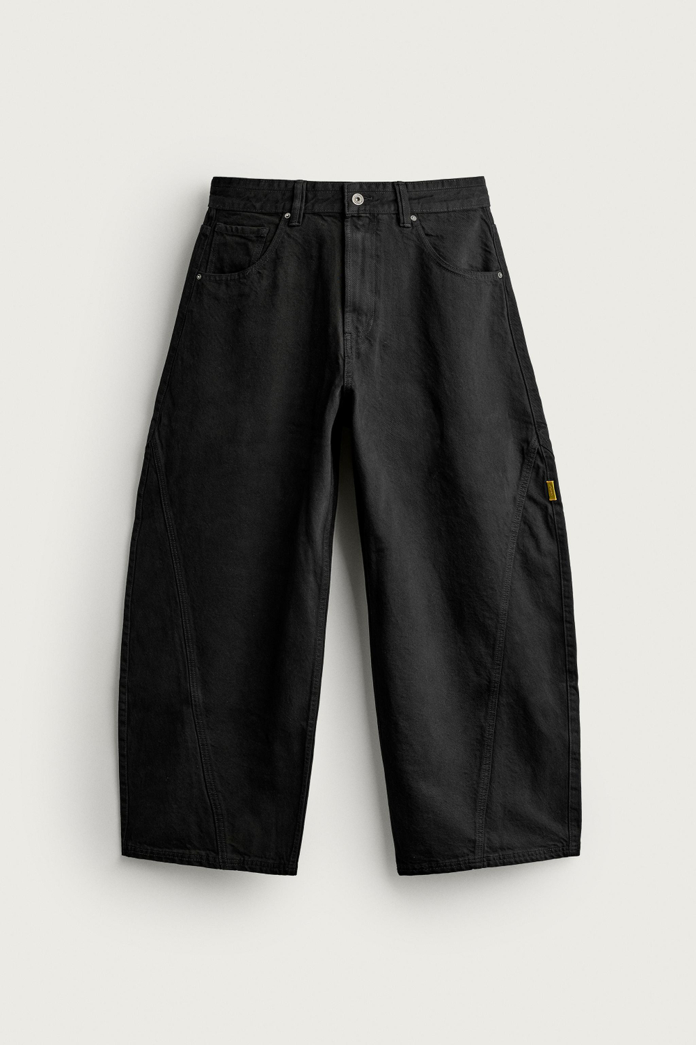 БРЮКИ BALLOON FIT В ТОНКУЮ ПОЛОСКУ — ZARA