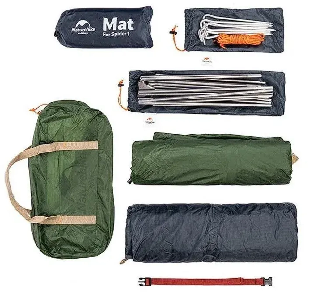 ПАЛАТКА NATUREHIKE СВЕРХЛЕГКАЯ + КОВРИК NH18A095-D