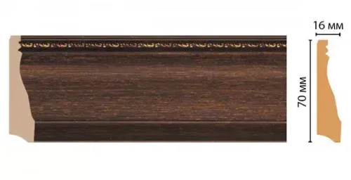 Плинтус напольный DECOMASTER 193-966 (70*16*2400мм)