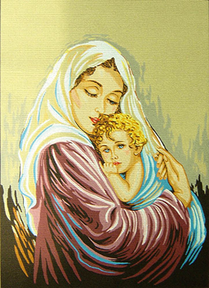 Рисунок для вышивания Soulos (канва жесткая), Мать и дитя, 60х75 см