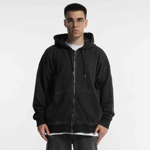Худи Zip DDesigns in Garment Dyed Black - фото 2