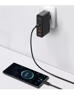 Быстрое зарядное устройство Базеус 100W. Блок питания Gan.