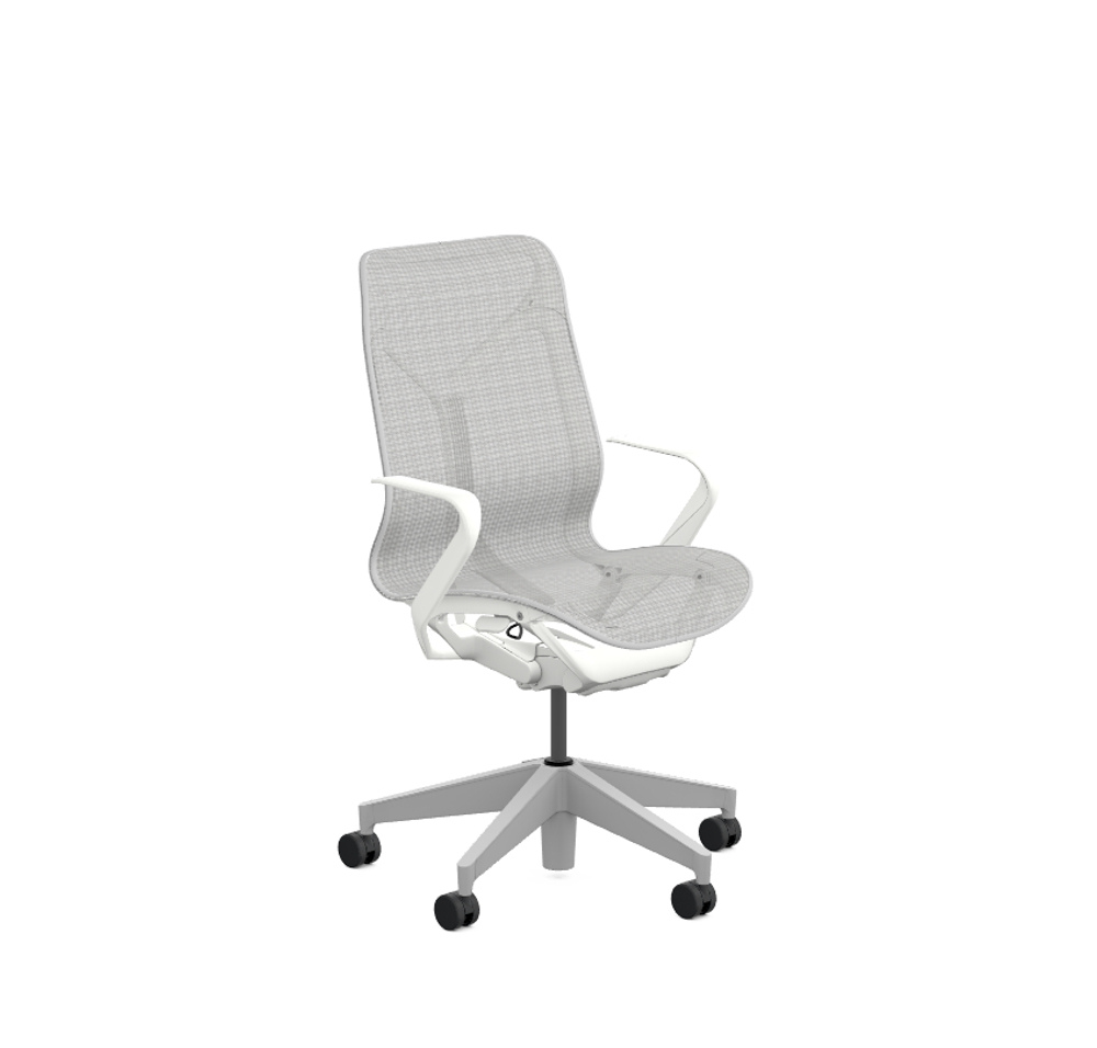 Кресло Herman Miller Cosm, средняя спинка, цвет Mineral, нерегулируемые подлокотники