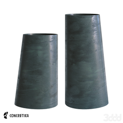 Кашпо DUET OCEAN GREEN D41 H82