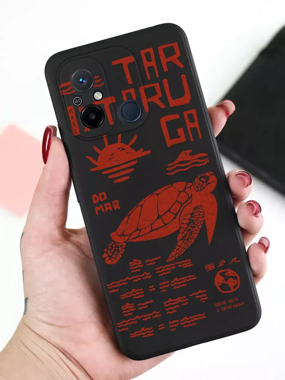 Чехол для Xiaomi Redmi 12C и Poco C55 с принтом