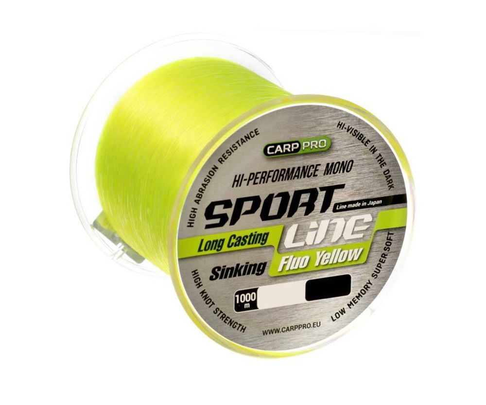 CARP PRO Леска Sport Line Fluo Yellow 1000м 0.205мм