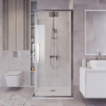 Душевой уголок Grossman Cosmo 90х90 300.K33.02.9090.10.00 профиль Хром стекло прозрачное