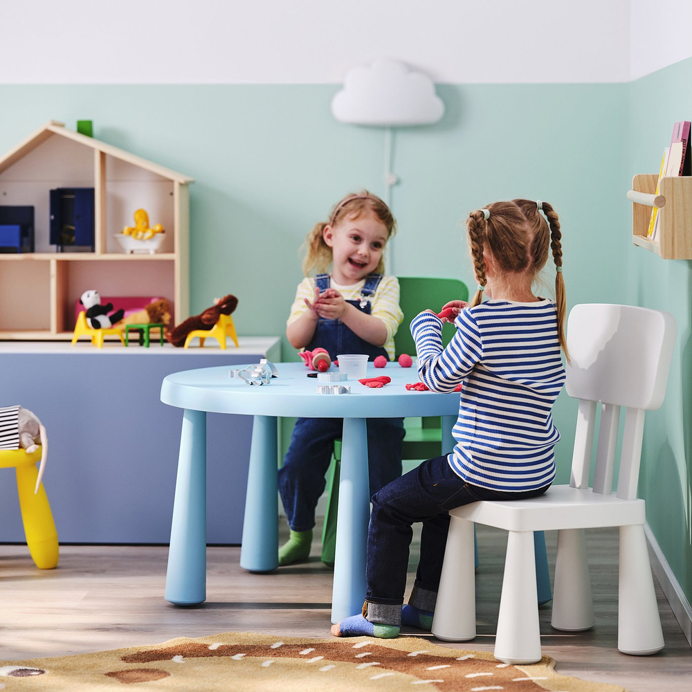 IKEA MAMMUT  (ИКЕА МАММУТ)  -  Детский стул - для дома и улицы/белый