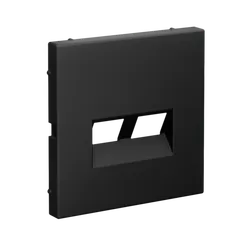 Накладка двойная для информационных функций типа Keystone Systeme Electric ArtGallery Карбон GAL001090