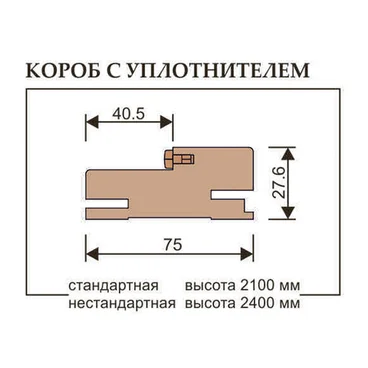 Коробка дверная телескопическая Uberture серия Tamburat Light
