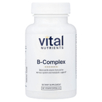 Vital Nutrients, комплекс витаминов группы B, 60 веганских капсул