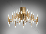 Pendant design lamp  THE LIGHT by Alma 36 lampshades (Gold)