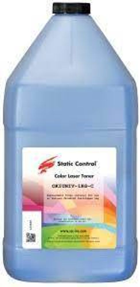 Тонер OKIUNIV-1KG-C для OKI C610, C810, C9650, Pro9541 (1кг, голубой) Static Control Тонер OKIUNIV-1KG-C для OKI C610, C810, C9650, Pro9541 (1кг, голубой) Static Control