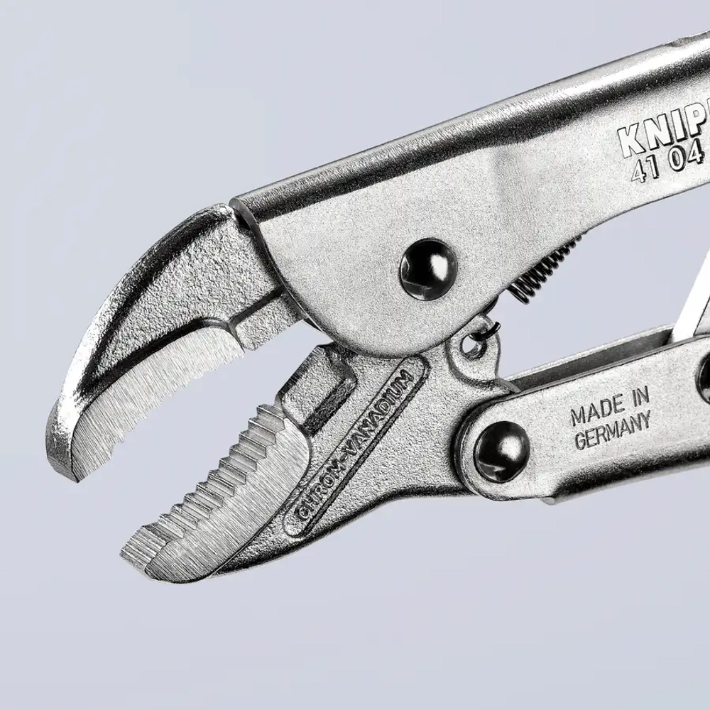 Клещи зажимные никелирование 180 мм Knipex 41 04 180