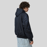 Бомбер Alpha Industries MA-1 Hooded Logo Oxford Replica Blue (Синий)