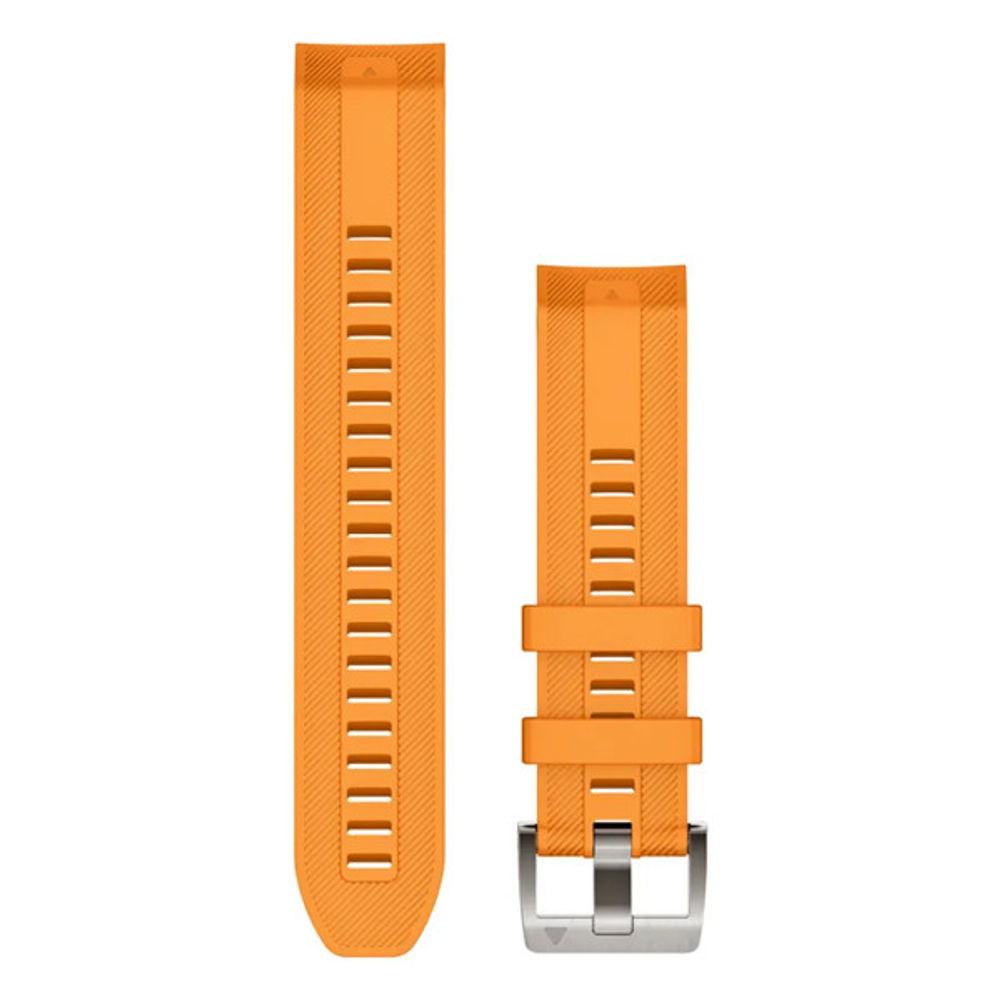 Ремешок силиконовый Garmin Silicone Rubber Strap Spark Orange 22 мм