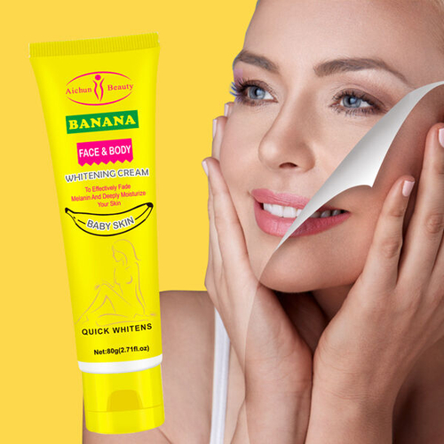 Крем для выравнивания тона лица и тела с экстрактом банана Aichun Beauty Banana Face & Body Whitening Cream SPF 30+, 80г
