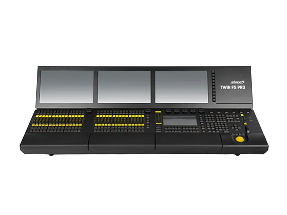 STAGE4 TWIN FS PRO DMX-пульт (консоль) / 8192 параметра / 4 дисплея / 33 мото-фейдеров / 7 энкодеров