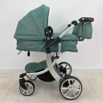 Детская коляска Luxmom 608 3в1 (изумруд)