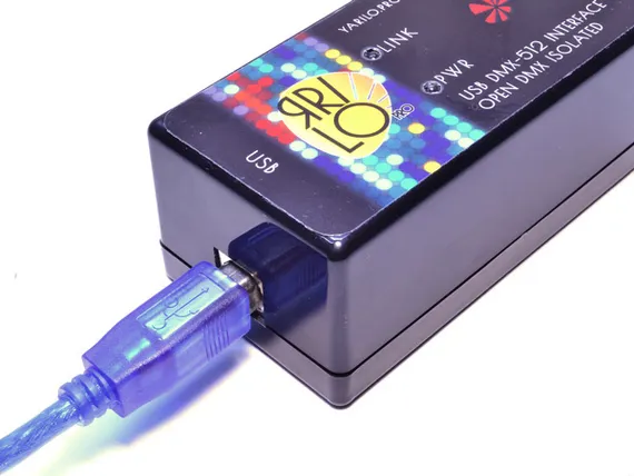 USB DMX-512 Контроллер ЯRILO Open DMX